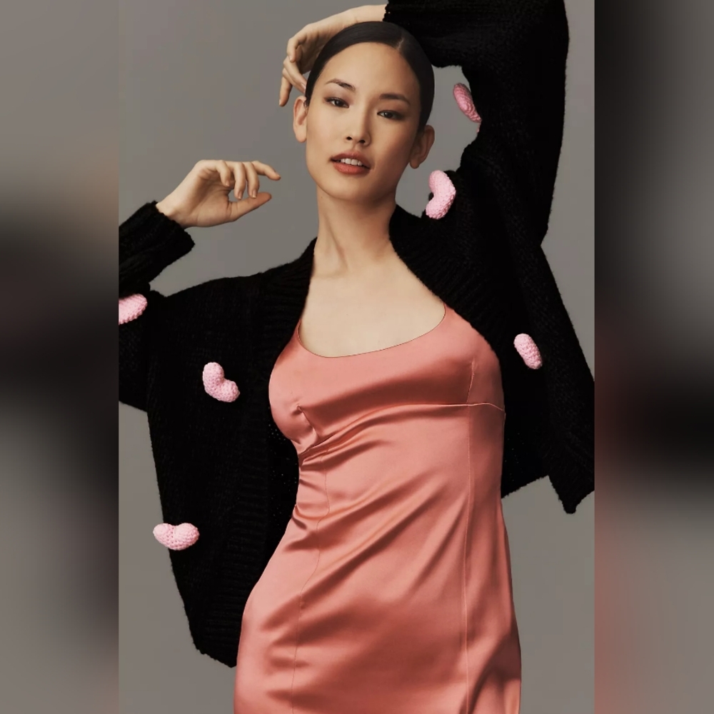 The Susannah 3D Heart Cardigan Sweater
